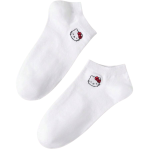 جوراب طرح هلوکیتی سفید